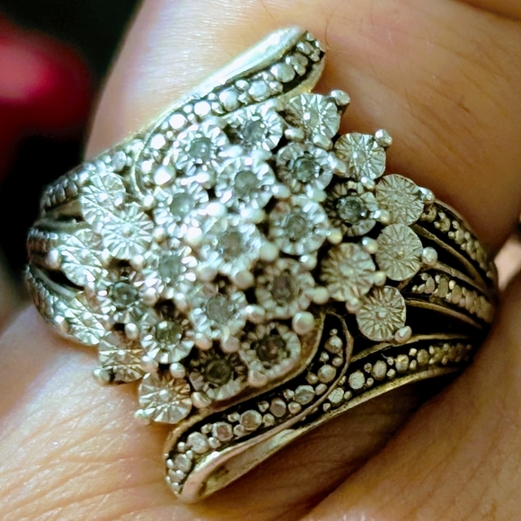 Vintage diamond ring - Picture 1 of 4